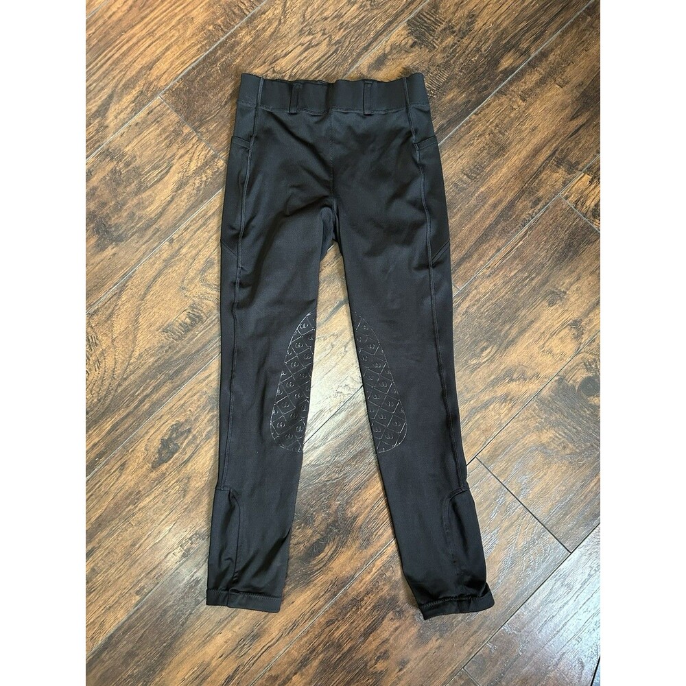 Ovation Riding Tights Girls XL 14 Aerowick SLC Black Equestrian Pants Leggings